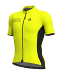 ALÉ Cycling short sleeve jersey - COLOR BLOCK - yellow