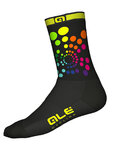 ALÉ Cyclingclassic socks - COLORS  - black/multicolour