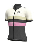 ALÉ Cycling short sleeve jersey - VINTAGE MERINO - white/grey