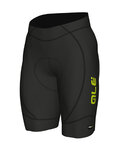ALÉ Cycling shorts without bib - AGONISTA 2 - black/yellow