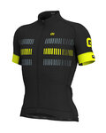 ALÉ Cycling short sleeve jersey - STRADA - black/yellow