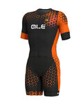 ALÉ Cycling overal - RUSH - black/orange