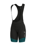 ALÉ Cycling bib shorts - MASTER LADY - black/blue