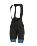 ALÉ Cycling bib shorts - THE END LADY - black/blue