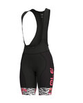 ALÉ Cycling bib shorts - SAVANA LADY  - pink/black