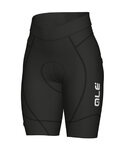 ALÉ Cycling shorts without bib - AGONISTA 2 LADY - black/white