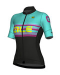 ALÉ Cycling short sleeve jersey - SUMMER LADY - black/blue