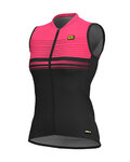 ALÉ Cycling sleeveless jersey - SLIDE LADY  - black/pink
