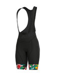 ALÉ Cycling bib shorts - SARTANA LADY  - black/multicolour