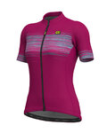 ALÉ Cycling short sleeve jersey - START LADY  - pink/blue