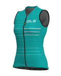 ALÉ Cycling sleeveless jersey - ERGO LADY - light blue