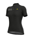ALÉ Cycling short sleeve jersey - COLOR BLOCK LADY - black
