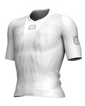 ALÉ Cycling short sleeve t-shirt - PRO RACE  - white