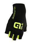 ALÉ Cycling fingerless gloves - VELOCISSIMO  - yellow/black