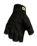 ALÉ Cycling fingerless gloves - VELOCISSIMO  - black/yellow