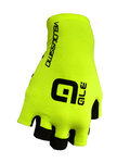 ALÉ Cycling fingerless gloves - VELOCISSIMO  - black/yellow