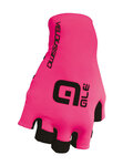 ALÉ Cycling fingerless gloves - VELOCISSIMO  - black/pink