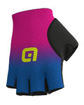 ALÉ Cycling fingerless gloves - MESH  - blue/pink