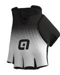 ALÉ Cycling fingerless gloves - DOTS  - black/white