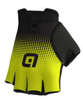 ALÉ Cycling fingerless gloves - DOTS  - yellow/black