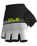 ALÉ Cycling fingerless gloves - CLASSICHE DEL NORD - white/black