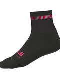 ALÉ Cyclingclassic socks - LOGO Q-SKIN  - black/pink