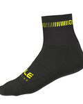 ALÉ Cyclingclassic socks - LOGO Q-SKIN  - black/yellow