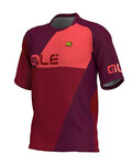 ALÉ Cycling short sleeve jersey - RAMPAGE MTB - purple/pink