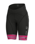 ALÉ Cycling shorts without bib - THE END LADY - pink/black