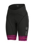 ALÉ Cycling shorts without bib - THE END LADY - purple/multicolour