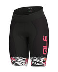 ALÉ Cycling shorts without bib - SAVANA LADY  - black/pink