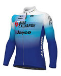 ALÉ Cycling winter long sleeve jersey - BIKE EXCHANGE 2022 - blue/white