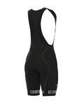 ALÉ Cycling bib shorts - STRADA LADY - white/black