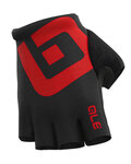 ALÉ Cycling fingerless gloves - AIR - black/red