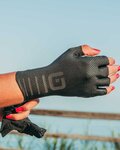 ALÉ Cycling fingerless gloves - REFLEX AIR CRONO - black