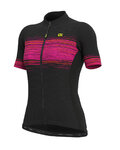 ALÉ Cycling short sleeve jersey - START LADY  - black/pink