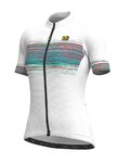 ALÉ Cycling short sleeve jersey - START LADY - white