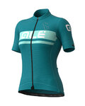ALÉ Cycling short sleeve jersey - CRYSTAL LADY - turquoise
