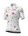 ALÉ Cycling short sleeve jersey and shorts - VERSILIA LADY - black/white