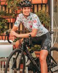 ALÉ Cycling short sleeve jersey and shorts - VERSILIA LADY - black/white