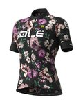 ALÉ Cycling short sleeve jersey - FIORI LADY - black