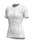 ALÉ Cycling short sleeve t-shirt - PETUNIA LADY - white
