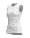 ALÉ Cycling sleeve less t-shirt - PETUNIA LADY - white