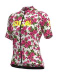 ALÉ Cycling short sleeve jersey - ROSES LADY - pink/white