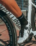 ALÉ Cyclingclassic socks - LOGO Q-SKIN  - white/black