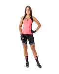 ALÉ Cycling shorts without bib - TRAGUARDO LADY  - black/pink