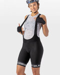 ALÉ Cycling bib shorts - STRADA LADY - white/black