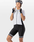 ALÉ Cycling bib shorts - STRADA LADY - white/black