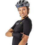 ALÉ Cycling short sleeve jersey - COLOR BLOCK LADY - black