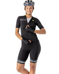 ALÉ Cycling short sleeve jersey - COLOR BLOCK LADY - black
